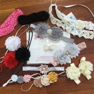 Lot baby headbands photo props